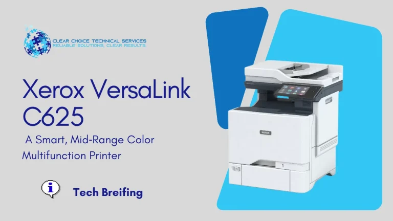 Xerox VersaLink C625 color multifunction printer with a tablet-like touchscreen interface at 500 North Rainbow Boulevard, Las Vegas, NV.